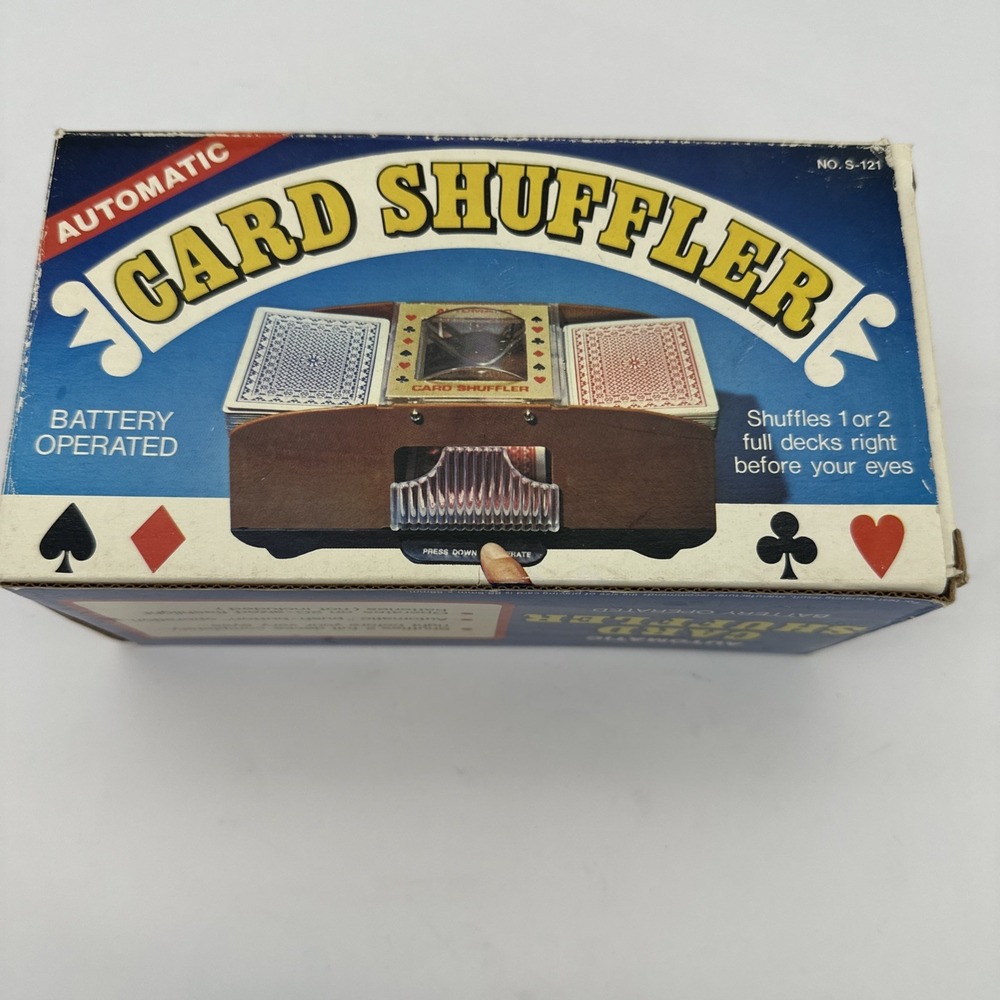 Automatic Battery Operated Playing Card Shuffler Machine Vintage